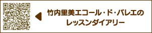 竹内里美エコール・ド・バレエのレッスンダイヤリー